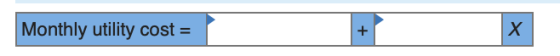 Monthly utility cost =