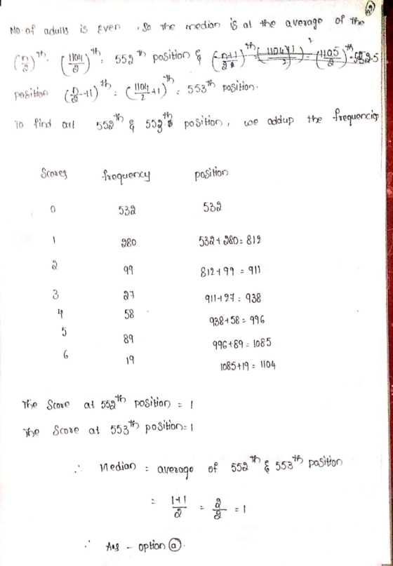 10. MD of adults is even So the median is al the average of the (3). (login)? 559 ) position & Co 3* LUDNE 195 ) position (