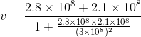 2.8 × 108+2.1 x 108 V) 2.8x 10° × 2·1x 108 (3x10