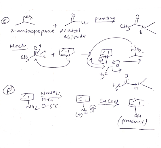 Nit -u Pyridine СЛИ z-aminopropane acetyl ehlende | Mech en hann na er Nangar Au O-5°C • UCC NIH CH product)