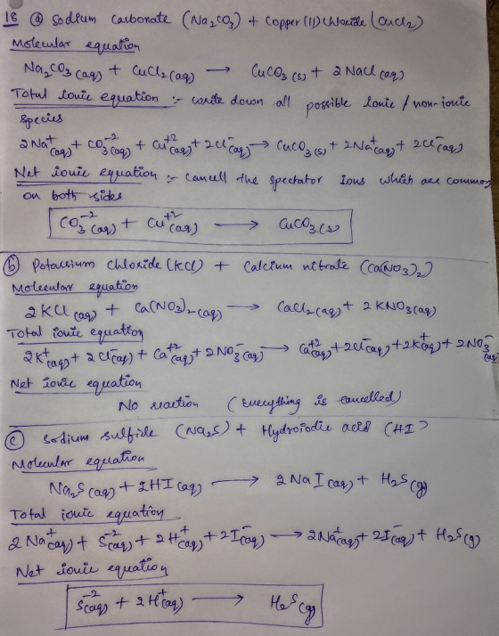 1 Sodtum Caubonate (Na,co) + Copper (IDLAlat Cuct Msteular equafion Na,cos cas) Totul touie eauation + Cucle (ag) Cucos (s) +