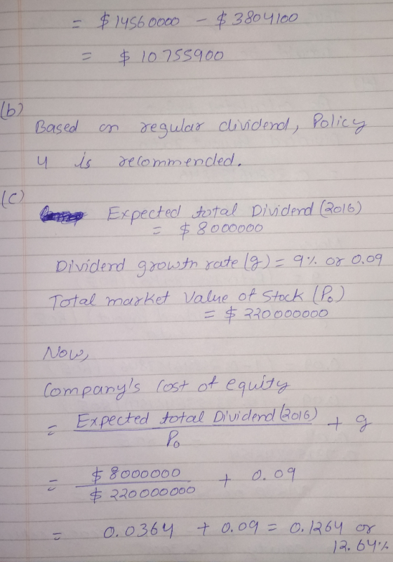 -43804100 E1456.0000 $10255900 1 en regular clividercl, Policy Based is delommendledl aExpectec otal Dividerd (Rel6) $8000000