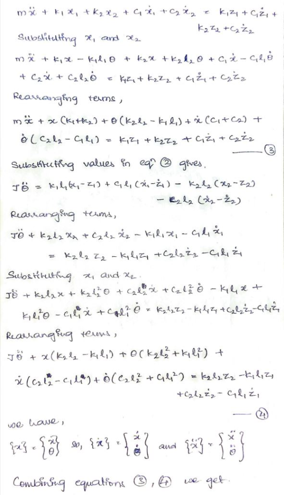 må + kix, + K2X2 + ax + C2 x z K, 2g + C zit ka Z2 + C₂ 22 Substituting ®, and me m² + kis kilio + K₂ x + K₂d₂O + C, 2-che &