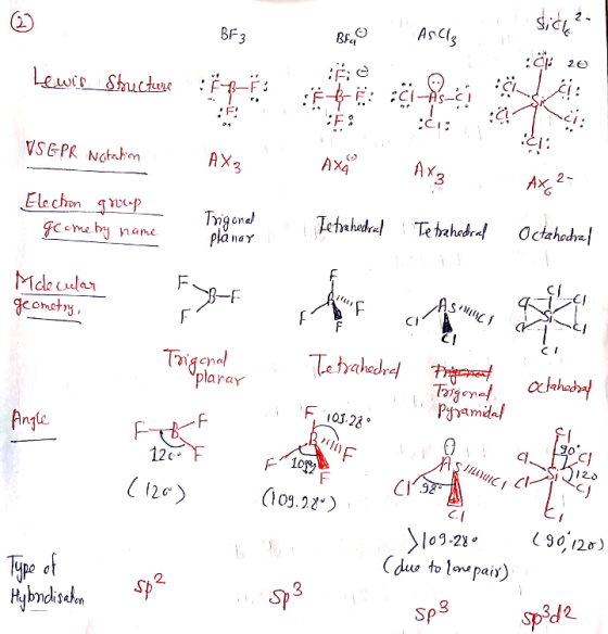 BE3 Brig Asli : in so Lewis The Structure FBK ÉE :Cisco I FO CI; VSEPR Natation VSEPR Notation AX3 AX AX Axo AX AX, 2- Electi