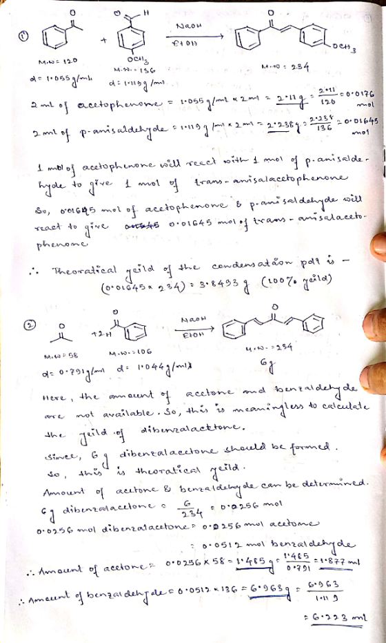 114 mo1 MW 120 OCH ...136 A 1.10: 234 de 1055 gold -0.0176 2 2 ml of acetophenome = 1-055 g/m2 < 2 min mol 2 ml of p-anis ald
