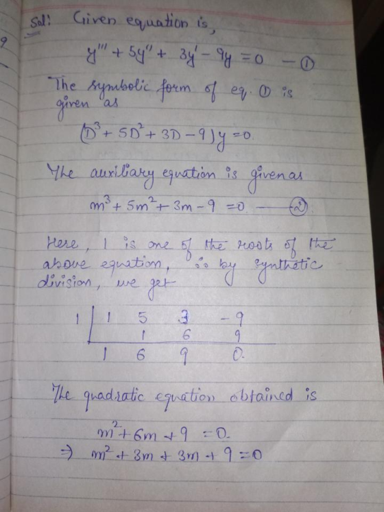 sl: Given eqation The Anbolic form ren a ke, aunliak爿-eguatlon.ts rvenaA division2 3 ? 6 0. vadratic equation abtained is 22.