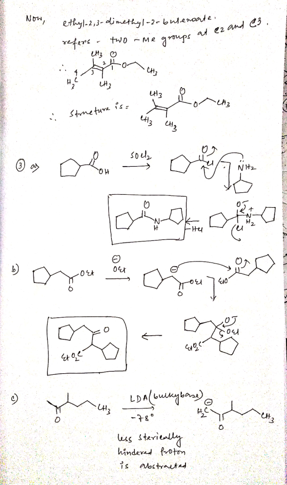 Now, ethyl-2,3-dimethyl-2-buteroar refers a two-me groups at he groups at ez and @3. cit oretto 1 나 내 : structure is ell3 CH₂