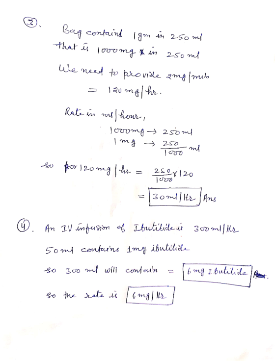 Bag contains Igm in 250 ml that is lovomg in 250ml We need to provide ang/min = 120 mgl her. Rate in real hour, croma 250ml I