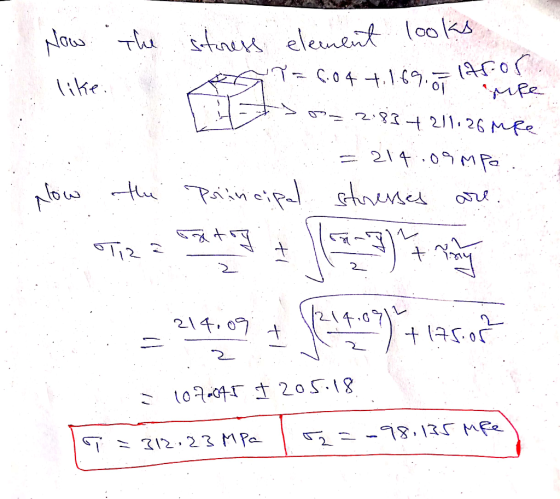 Nosshtns element loo ks 04190 ike 2.83211.26 MRe 214.09MPa. tu Painetpl stenes T2 214, 0 to. 2 o5.18 78.135 Mfe 12 23 M Pa