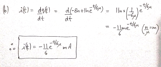 dl-8n+lne n) dt 6)i)=dof) nx/ X dt 1lme )=11emA o
