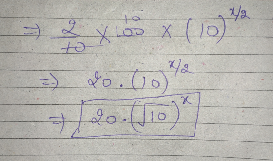 ㅋ Q 1/2 log X Loo X ta - 20. (10) 7/20-110