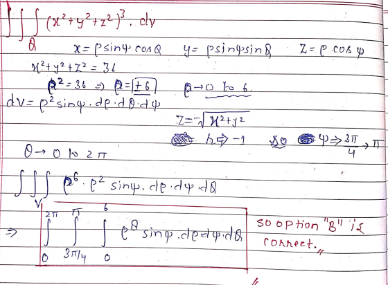 12+ y² + 2?)? dy S y=psinusind 7- (P Cosp x=psing COAQ 42+५72 = 34 - 36 =) 26 dve pasioq.de.dp.diep 2 - 006 ZE2414 6-1 → 0 0