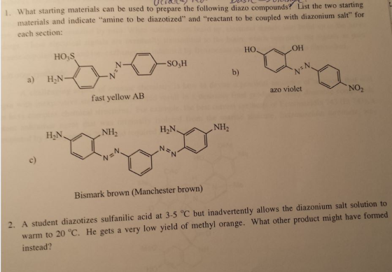 What starting materials can be used to prepare the