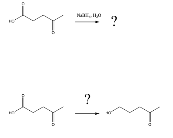 NaBH4, H2O HO ? by HO HO o