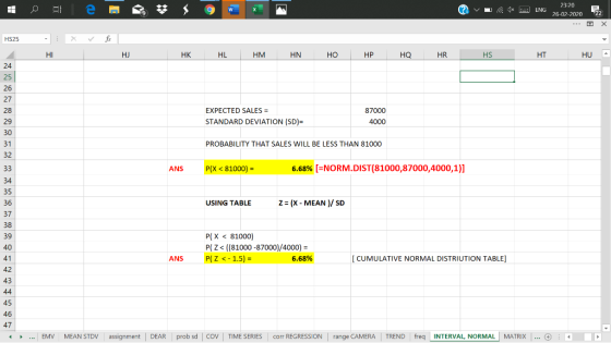 | 0 = = = = = 3 g w v ( 23:20 ENG 26-02-202022 HS25 HI HJ HK HL HM HN HO H P HQ HR HS HT HU A 87000 EXPECTED SALES = STANDARD