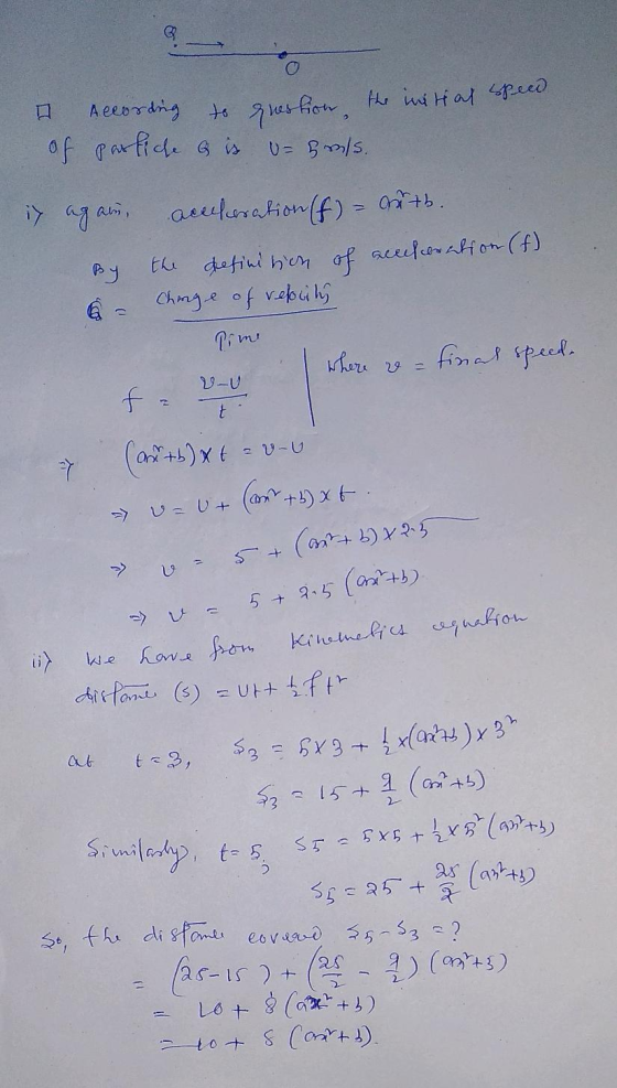 A eeprdig of rafict s is auterationff) - tb t detiui hen of aceuferafon (f) Chmge of vebih finat pecd er 0-U f an+b)xtv-u v=U
