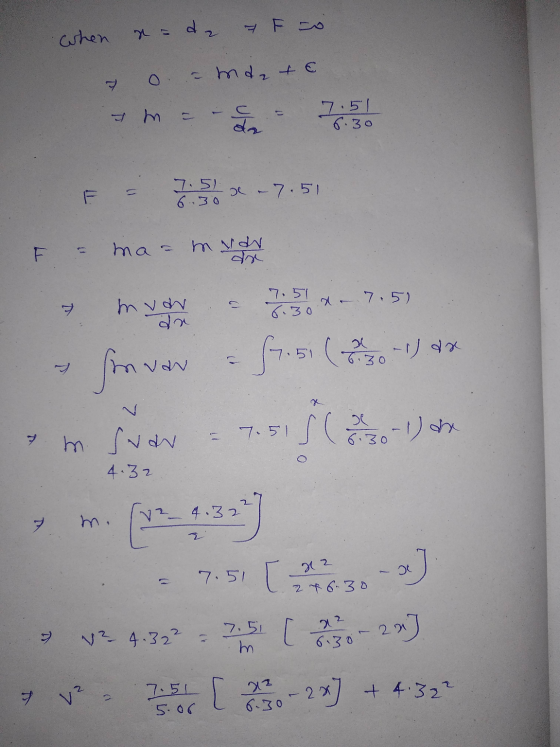 I to when = de - mde & € D 7.51 6.30 D 3 La 7.51 F 11 x - 7.51 ma= m var 7.51 6.30 7.5) hvor T 67.5 ( 1) da 6.30 som van 7.51