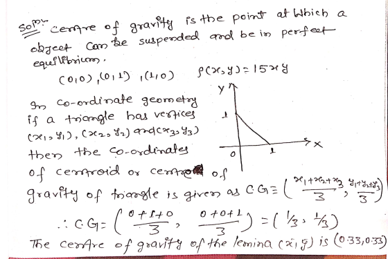 Sop! centre of gravity is the point at which a object can be suspended and be in perfeet eques librieroos, (010), (011) (410)