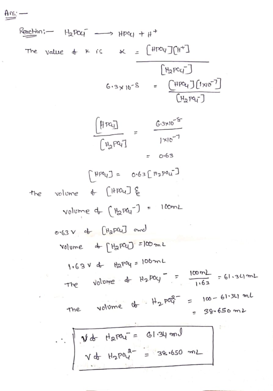 Ans Reaction HP) H The Value CHPJ CHaP 6.3 16-8 G-3x10-S 1X16 o63 P 0632 Pou the volume volume da comL 17 CHaPaod 63 V volume