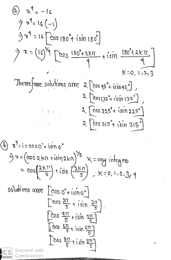 @ 4--16 / 3) *=16 x = + Cos 180°4 isin 180 (139 cenas lode ape_4 isim lhotakin Theme forme K=0, 1123 solutions are 2 [cos 45