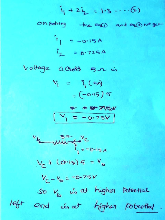 on solving ta and wege 15 A 2 o 725 A (-0,15) 5 ち V let and in a high