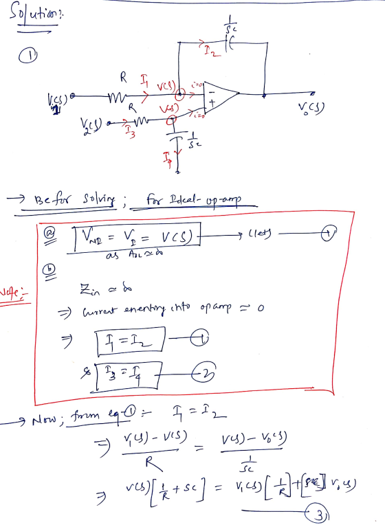 Solutions st D R. I VCS). 1201 Vesa ma + q R (son VCI Tizo Ves) 9 I tu Be for solving ; for Releal- dina do @ The = V = VCS)