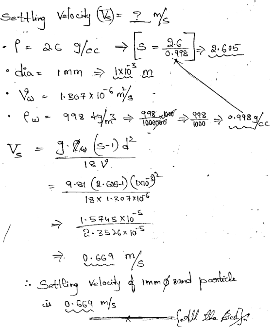 Setting velocity (3) - 2 m/ -Prag 9/cc [ su 12:05 diaz imma xam · Ves = (-307x1036 m/s . Pwa 998 t/m3 → o nce mon 0.9189cc V