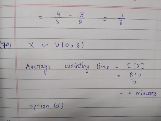 3 Average-wainting time-EM vea9 Ime : 8+o 2 厶minutes option (dJ
