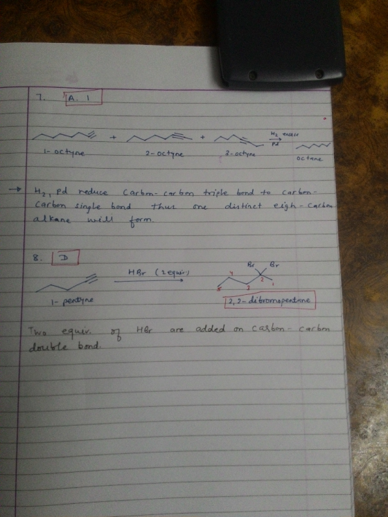 IAI Pd 1octyne 2-octyne 3-octyne Octane H Pd neduce Carben Carbm-car bon taiple bend to Carben single bond distinet eişh-Cack