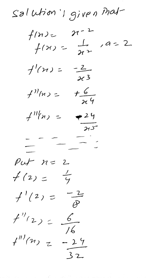 solution is given that finde 2-2 frasat ,a=2 22 f(2)= - 22 23 {m>- they +|) - put n=2 +(2) = +121= t(2) SEP t (n) z -29