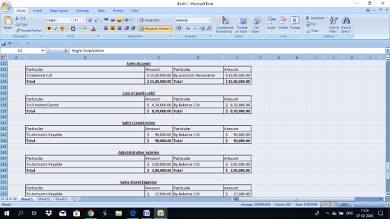 Book1 - Microsoft Excel - X Home Insert Page Layout Formulas Data Review View * Cut Copy - General 1 D . 3 AutoSum AT Wrap T