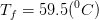 T; = 59.5(c)