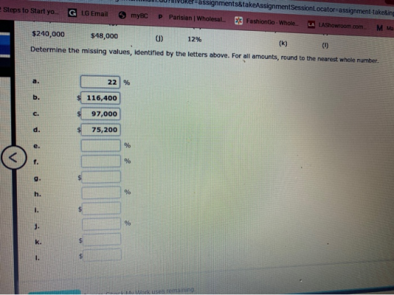 Steps to Start yo. G LG Email Vore=assignments&takeAssignmentSessionLocator assignment-take&ing Parisian Wholesal. 8% Fashion