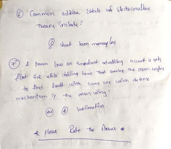 6 Effects and slecto convelline Common Therapy addere include? © shart team memay los account El gets the person begry defens
