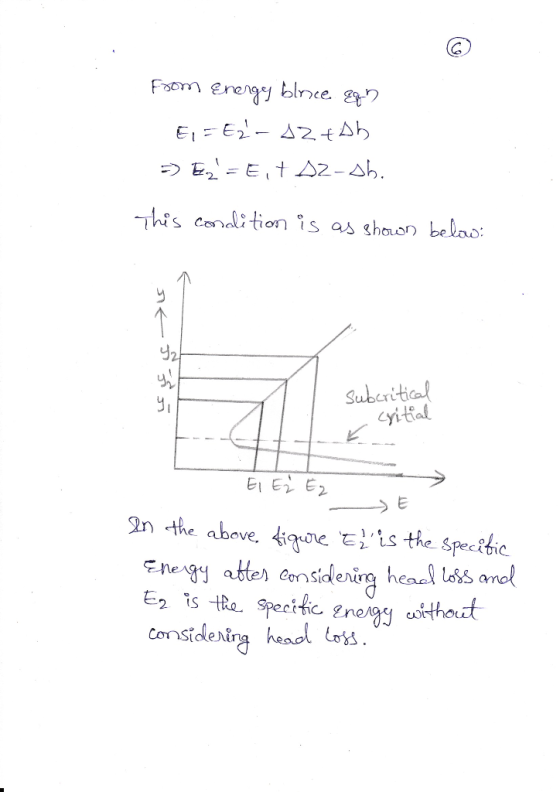 Suberitica E1 E2 E2 In the above· 4sToe e,is the Specific negy ate Censiening henel loss anol