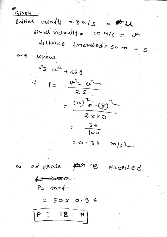 we know, Given Initial velocity 28 mis ou final relowity = 10 mis = 0 Distance teranele diz 50 m Es know . . . . . is uitats