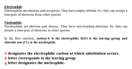 Electrophile Electrophiles are electron pair acceptors. They have empty orbitals. So, they can accept a lone-pair of electron