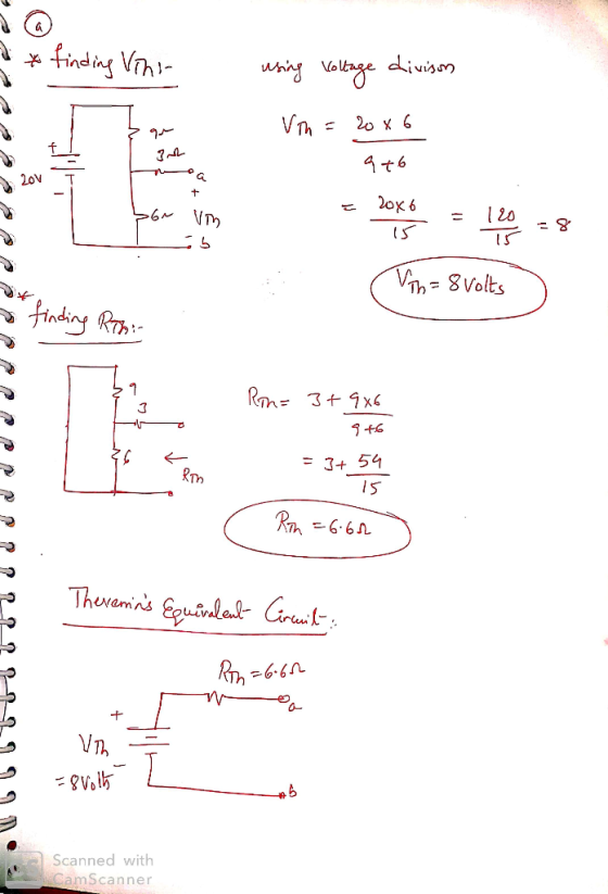 2 * finding Vini using Voltage divisom Vin = 2006 & qr mea 976 2ον + = 20x6 or 15 is = 120 = 8 15 Vin= 8volts a finding Rini