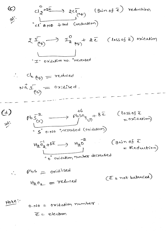 dotze acean acê (gain of e) reduction car) to sed (reduction) sol el a.NO I Ig pel + 2 Closs of ē) oxidation ex) M I oxidat