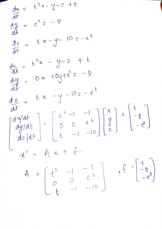 dn a t3x-y-2 --2 +t at etz - dy dt dz 102-et tx e-y- at ta dre at y-z tt toytetz Z-8 on dy at dz ta y -102-et t x +3-1 t es a