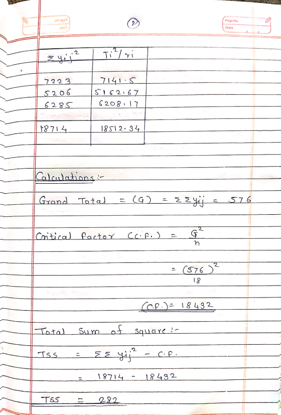 Data Eye Ti2lri 7223 5206 6285 7141.5 5162167 6208.17 18714 1851234 Calculations : Grand Total = (G) Eeyij 576 2 Critical fac