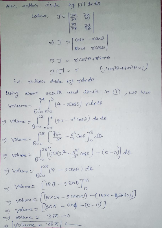 Also replace dy dre by J1 dido where, du Da ә0 gy ४ ay Caso -rsind & J Ing oloso & J a scoso +8 kmo >) Il >r (20152201) le re