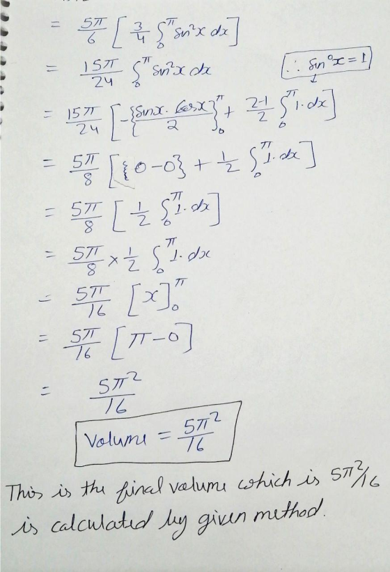 = 5T 6 [류 S Sux de •T IST 24 Sin x=1 Sinx de S = 157 [ {Sinx. berx} + 2-1 2 24 2 6 51. dx Shake ST + = 5T - ST . ST 76 STT T