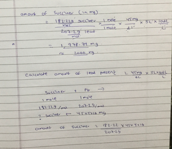 amount of 3 succiner (in mg) 182-229 succiner 207- 29 Tead. I more 45mg mol X SLX Todt Imole xa mol 1978 - 74 m. ~ 2000 mg Ca
