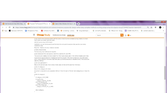 G Get Homework Help With Cheg/X e G Open A New Window On Your Purpose The Purpose Of This Let 、 -methods-working-arrays-array