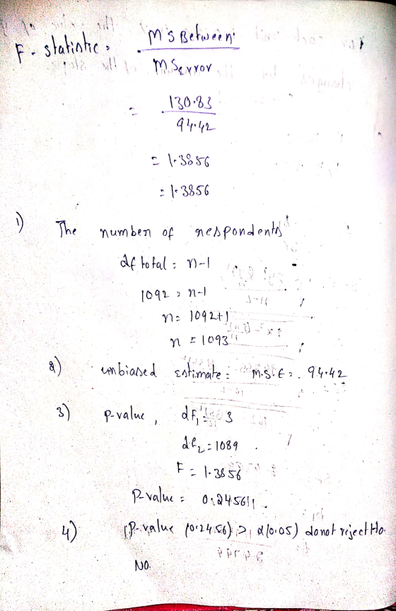 F. statintica Ms Between two hon M Serror 130.83 9442 C1-3856 13856 1) The 1 number of respondentas af total: 1-1 1092 : NI