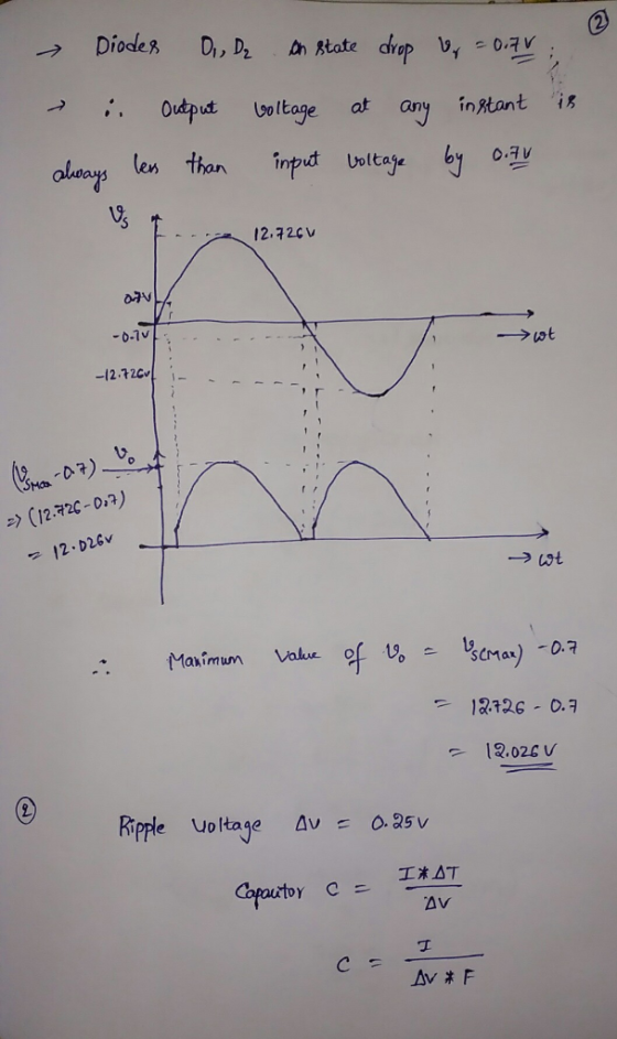→ Output lottage at any 19 12.72CV (12.2-0n) 1812G 0.7 12.026 V Ripple uoltage av 0.25V AV