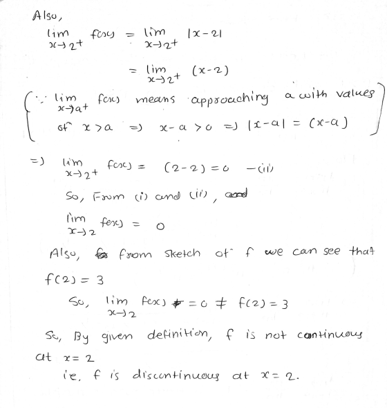 Also, lim 142t fory lim 24 2+ 12-21 = lim (2-2) jj2+ means approaching a with values lim - at fesy of x > a - a > 0 =) le-al