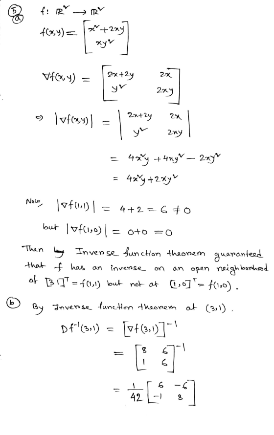f: IR - IR f(x,y) = 13+27 2x 2004 » 1vf(x,y)| = |249 I you 2x | may = 49°y + 4xy – 2nya = 4xy + 2xy! Noco, lof(1:1) 1= 4+2=6