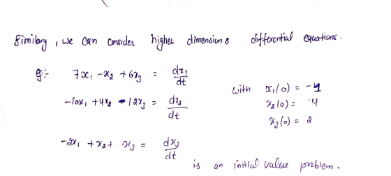 climension o clifferential equations : Simibry , we can consider higher ge: 78. -88 +62n = with -lok, tuig 12x2 2,(0) = -4 ya